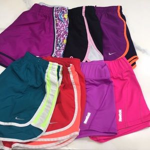 Running shorts bundle: Nike, UnderArmor, Reebok
